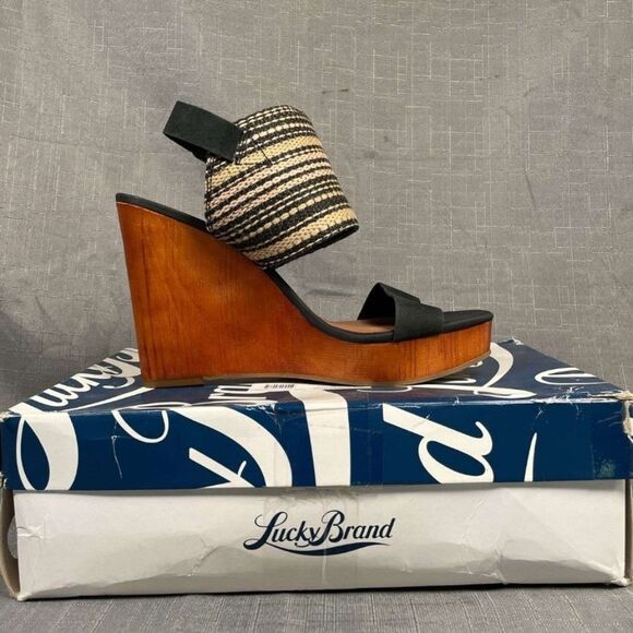 Lucky Brand Lapaloma 10M Wedges New - Picture 1 of 5